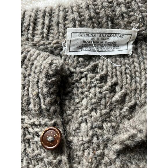 Vintage Chibcha Artesanias 100% Wool Handmade in Ecuador Large - Picture 3 of 5